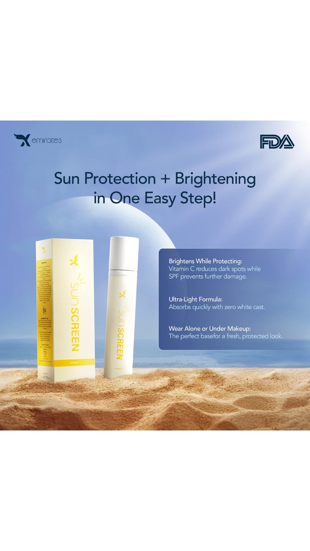 Emirates Vitamin C Sunscreen – SPF 50 PA+++